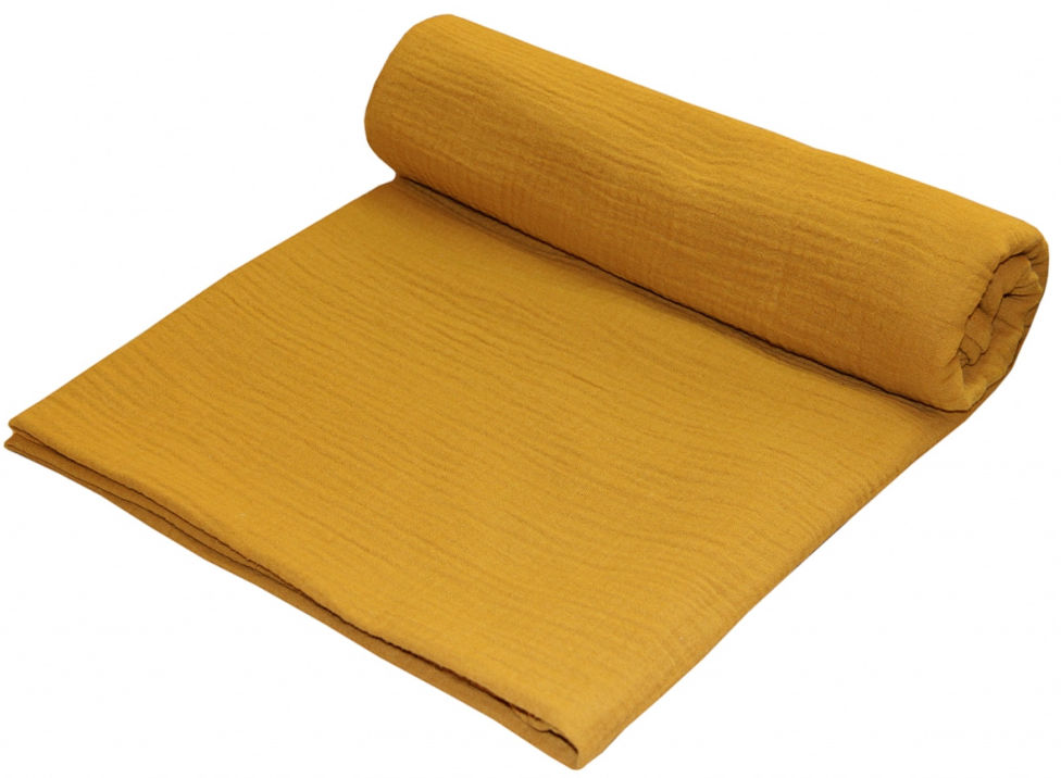 Emitex Zavinovacia deka MUŠELÍN 120x120cm - mango