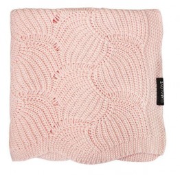 Lullalove Bambusová deka 80x100cm, vzor mušličky - Ružová