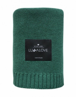 Lullalove Veľká Bambusová deka 100x120cm - Smaragdová zeleň