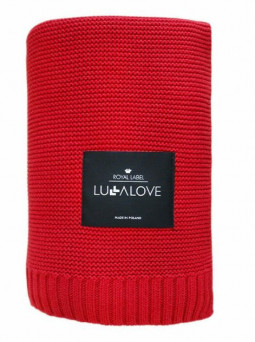 Lullalove Veľká Bambusová deka 100x120cm - Červená