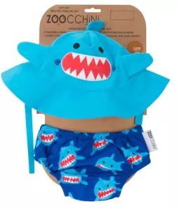 Zoocchini UV Set - klobúčik a plavky Žralok (12-24mes)
